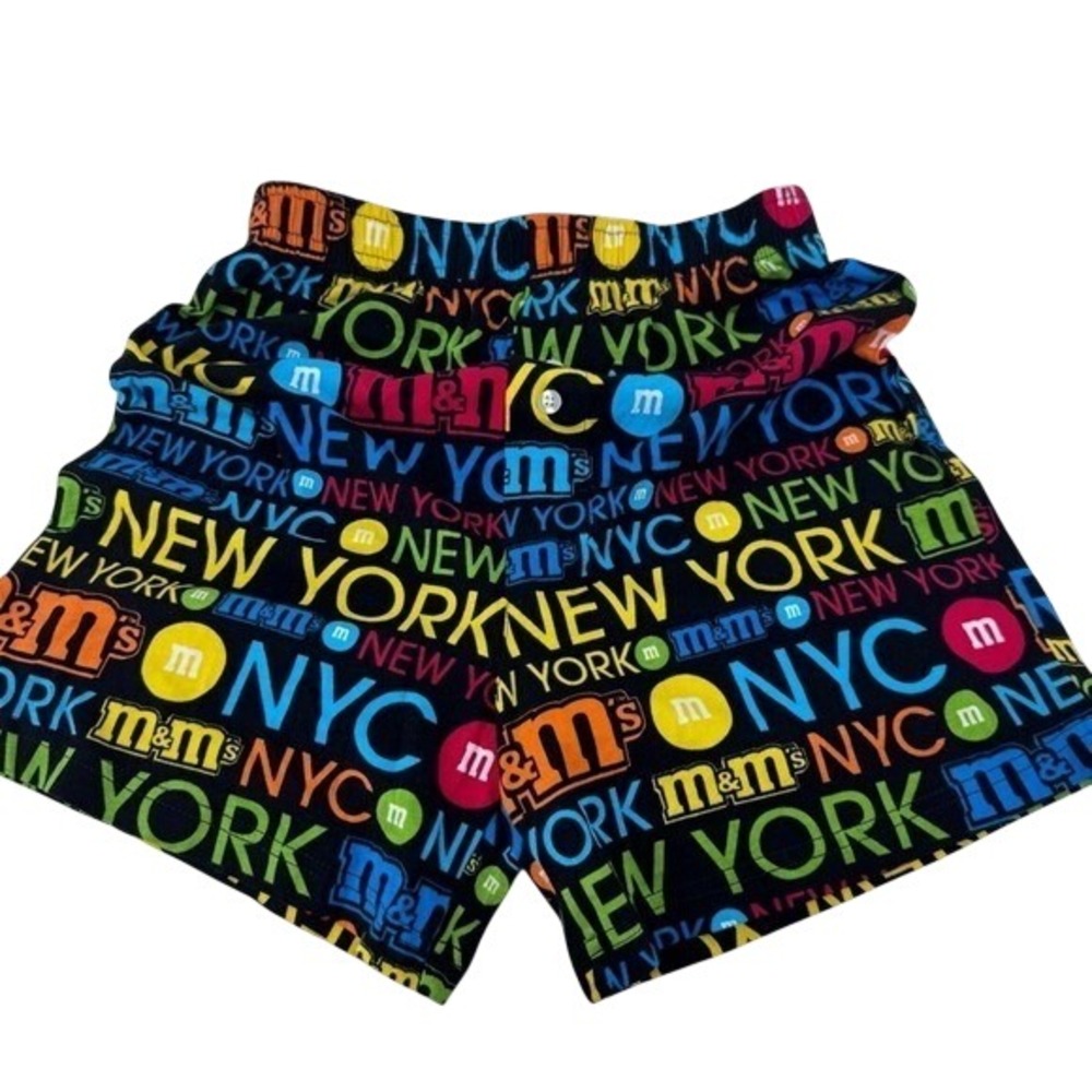 M&Ms World NYC All‎ Over Print Lounge Shorts Mens Small New York City Cotton PJs